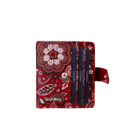 Czerwony portfel damski BajuBaj z naturalnej skóry licowej – funkcjonalny i stylowy PD1042s167