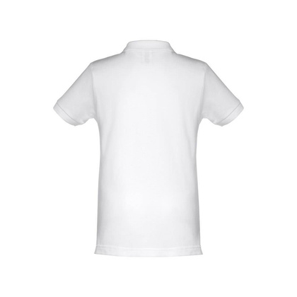THC ADAM KIDS WH. Koszulka polo z krótkim rękawem dla dzieci (unisex). Kolor biały