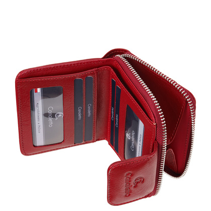 Portfel damski Canaletto z naturalnej skóry garbowanej roślinnie PD1023cs165GR RFID
