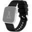 LAVVU Czarny silikonowy pasek do zegarka dla APPLE WATCH 38-40 mm