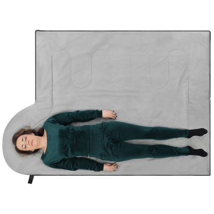 Śpiwór turystyczny mumia kołdra Quest czarny