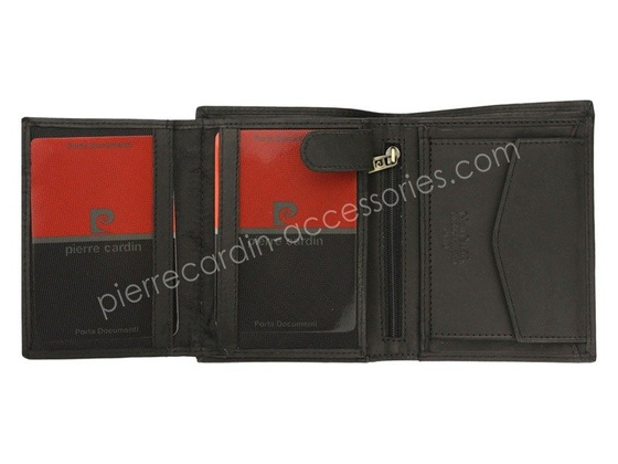 Portfel męski skórzany PIERRE CARDIN TILAK28 326 RFID Czarny