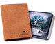 Skorzany portfel meski z systemem RFID Protect
