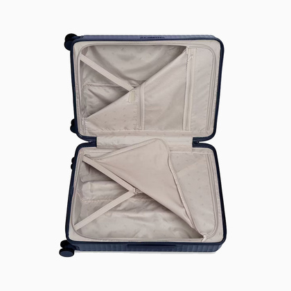 Średnia walizka PUCCINI MONTE CARLO PC036B 7A Granatowa