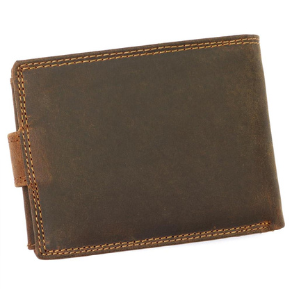 Portfel męski skórzany L895-001 Brązowy