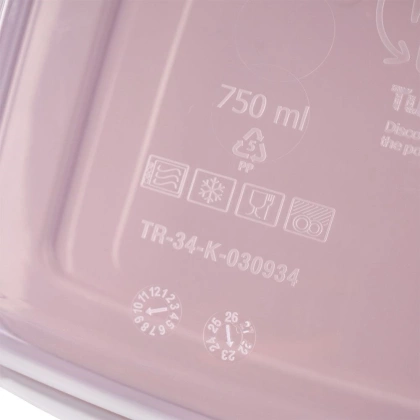 Pojemnik na żywność dzielony 2-częściowy lunchbox 750 ml