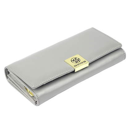 Portfel damski skórzany PELLUCCI GS-106 popiel