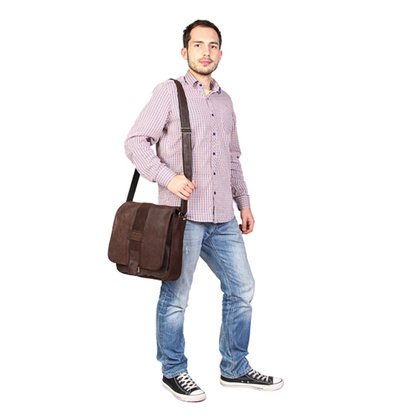 DUŻA TORBA NA RAMIĘ KEMER VOOC URBAN RDW8 brąz