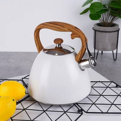 Czajnik biały stalowy nowoczesny automatyczny 3 l