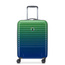 Delsey Caumartin Plus mała zielono - niebieska walizka kabinowa na kółkach 55 cm
