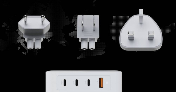 XTORM Ładowarka turystyczna 140W GaN +kabel USB-C PD biała