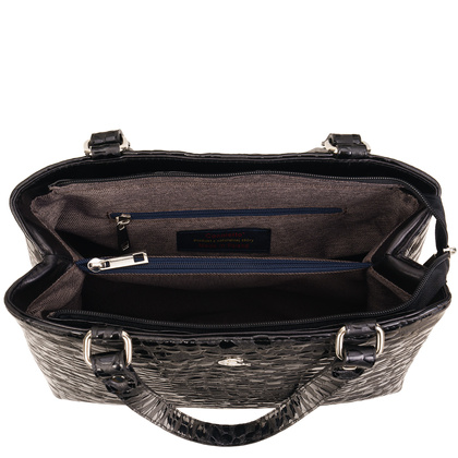 Elegancka skórzana torebka damska Canaletto – unikalna faktura przypominająca krople TD905s258