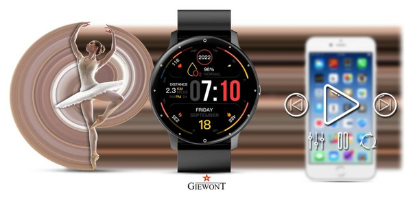 Smartwatch Giewont GW120-2 PRO Czarny