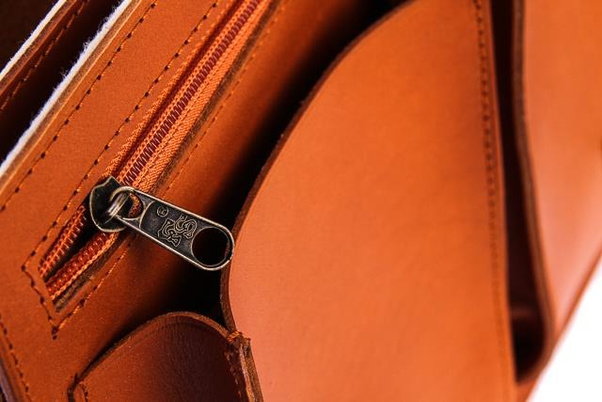 Klasyczna teczka / plecak KEMER VOOC Vintage P12 brąz