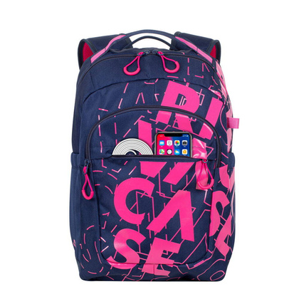 RIVACASE Heide Plecak 5430 30l, granatowy, różowy