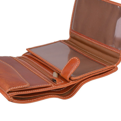 Portfel męski skórzany KEMER 012 Rudy - min. zamówienie 20 / 50 / 100 szt.