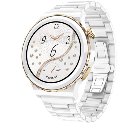 SMARTWATCH DAMSKI Rubicon RNCE92 - WYKONYWANIE POŁĄCZEŃ, CERAMIKA (sr038d)