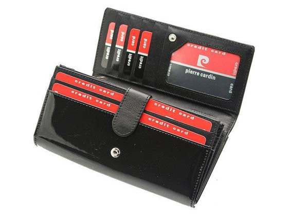 Portfel damski skórzany PIERRE CARDIN 05 LINE 102 Popielaty