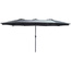 PARASOL OGRODOWY XXXL 2.7x4.6M SZARY SASKA GARDEN