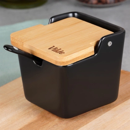 Cukierniczka ceramiczna czarna 250 ml