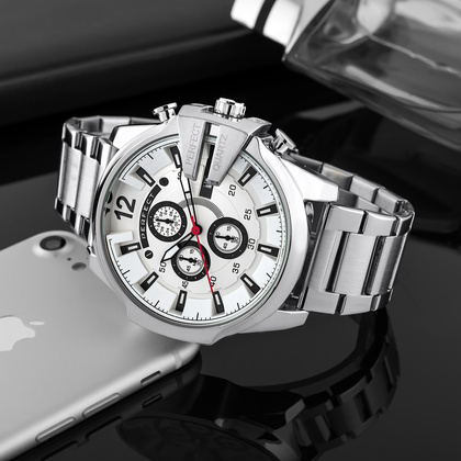 ZEGAREK MĘSKI PERFECT M513CH-01 - CHRONOGRAF (zp387b) + BOX