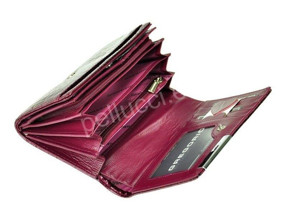 Portfel damski skórzany PELLUCCI BC-112 Czerwony