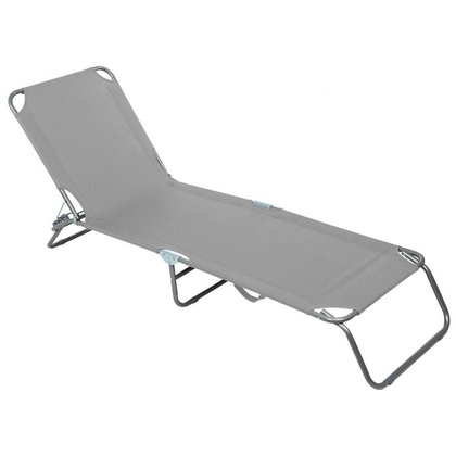 ŁÓŻKO TURYSTYCZNE KEMPINGOWE SKŁADANE SZARE