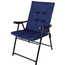 KRZESŁO OGRODOWE SKŁADANE 59X66X46/92CM Z PODUSZKĄ GRANATOWE