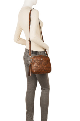 Skórzana listonoszka Canaletto krokodyl TD808s70