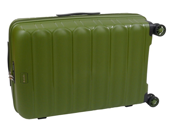 Walizka DIELLE 100 4k 66cm średnia zielona PP z poszerzeniem