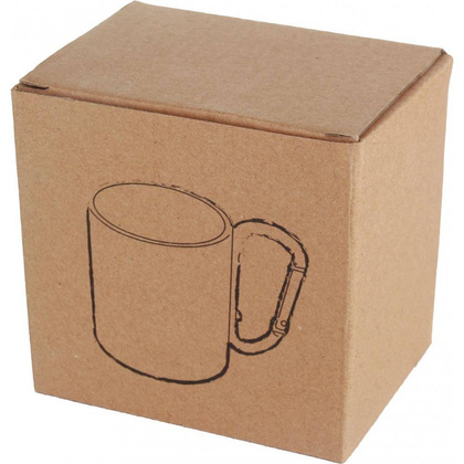 Metalowy kubek z karabińczykiem 180 ml