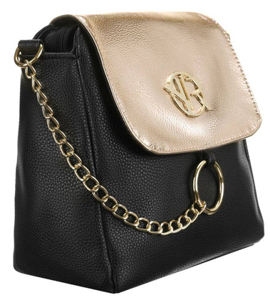 Prostokątna listonoszka ze złotym łańcuchem