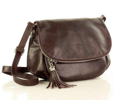 Listonoszka damska skórzana MARCO MAZZINI - Agnese Elegant brąz caffe - min. zamówienie 20 / 50 / 100 szt.