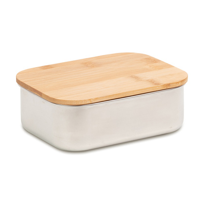 Pojemnik stalowy na lunch 800ml, srebrny