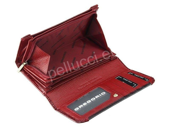 Portfel damski skórzany PELLUCCI GP-110 Czerwony