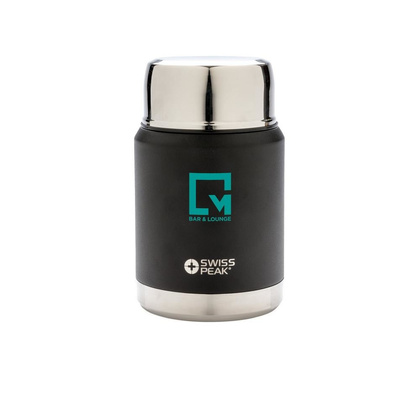 Miedziany próżniowy pojemnik na żywność Swiss Peak Elite Czarny