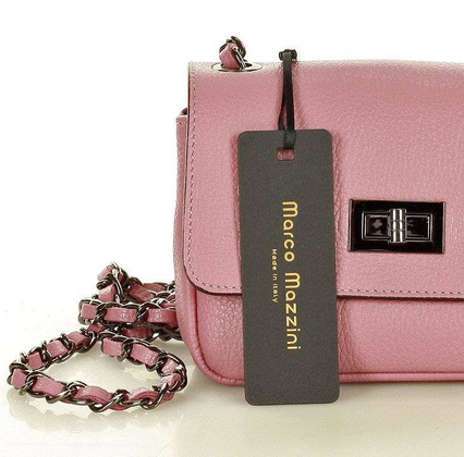 Torebka wizytowa listonoszka skóra MAZZINI - Sevilla dusty róż - min. zamówienie 20 / 50 / 100 szt.