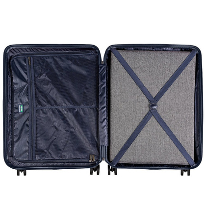 Średnia walizka PUCCINI PANAMA PC029B 7A Granatowa