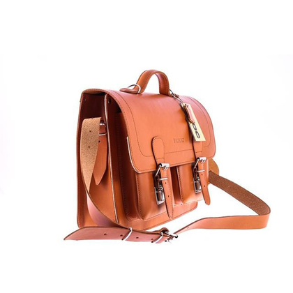 Teczka z funkcją plecaka KEMER VOOC Vintage P24 koniak