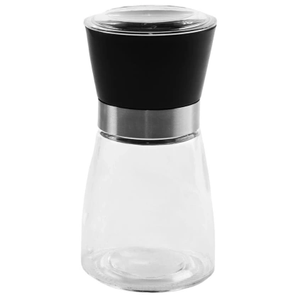 Młynek do mielenia przypraw do pieprzu i soli szklany ręczny 13 cm