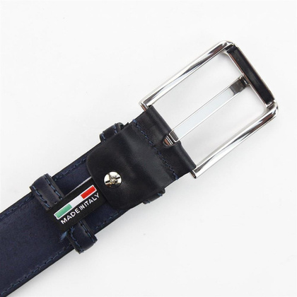 Pasek męski skórzany PIERRE CARDIN PSN 6206 Niebieski