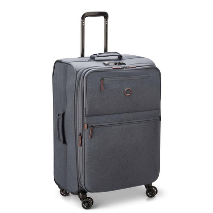 Delsey Maubert 2.0 średnia antracytowa miękka walizka na kółkach 69 cm