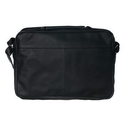 Torba skórzana KEMER T004 Czarna - min. zamówienie 20 / 50 / 100 szt.