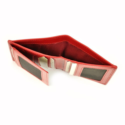 Etui na dokumenty skórzane EL FORREST 854 47 RFID Czerwone