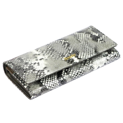 Portfel damski skórzany PELLUCCI 8801-SNR RFID Srebrny