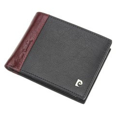Portfel męski skórzany PIERRE CARDIN TILAK30 325 Czarny / Czerwony