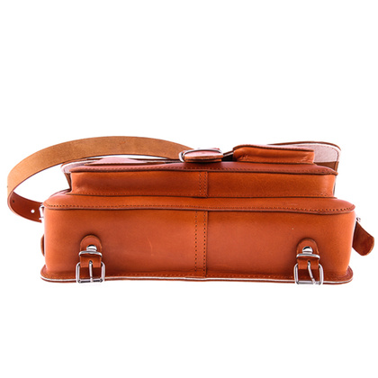 TECZKA SKÓRZANA 3W1 KEMER VOOC Vintage P13 BRĄZOWA