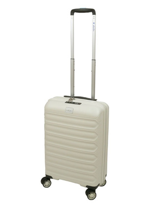 Walizka DIELLE 100 4k 55cm kabinowa biała PP z poszerzeniem