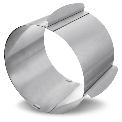 Forma opaska do pieczenia / tortownica regulowana okrągła stalowa 16-30 cm