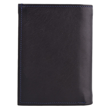 Portfel męski skórzany KEMER P31 LK Czarny / Granatowy - min. zamówienie 20 / 50 / 100 szt.